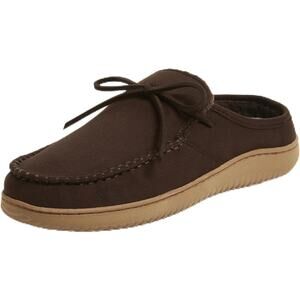 Dearfoams Men's Fowler Moc Toe Clog Indoor Outdoor House Slippers Size XL 13-14